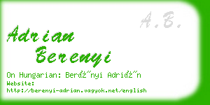 adrian berenyi business card